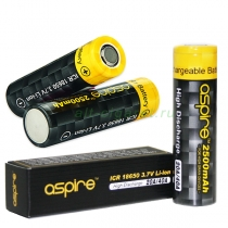 Аккумулятор Aspire ICR 18650 (40А, 3.7V) 2500 mAh