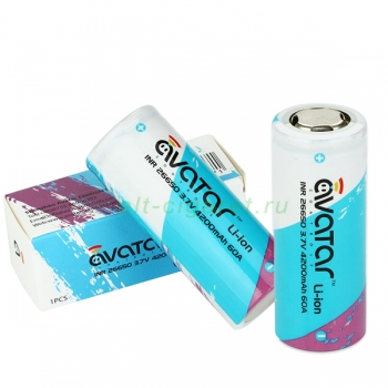Аккумулятор Li-ion Avatar INR 26650 4200mAh 