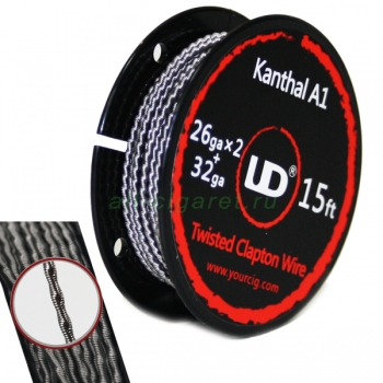 Kanthal A1 Twisted Clapton Wire 26ga x 2 + 32ga